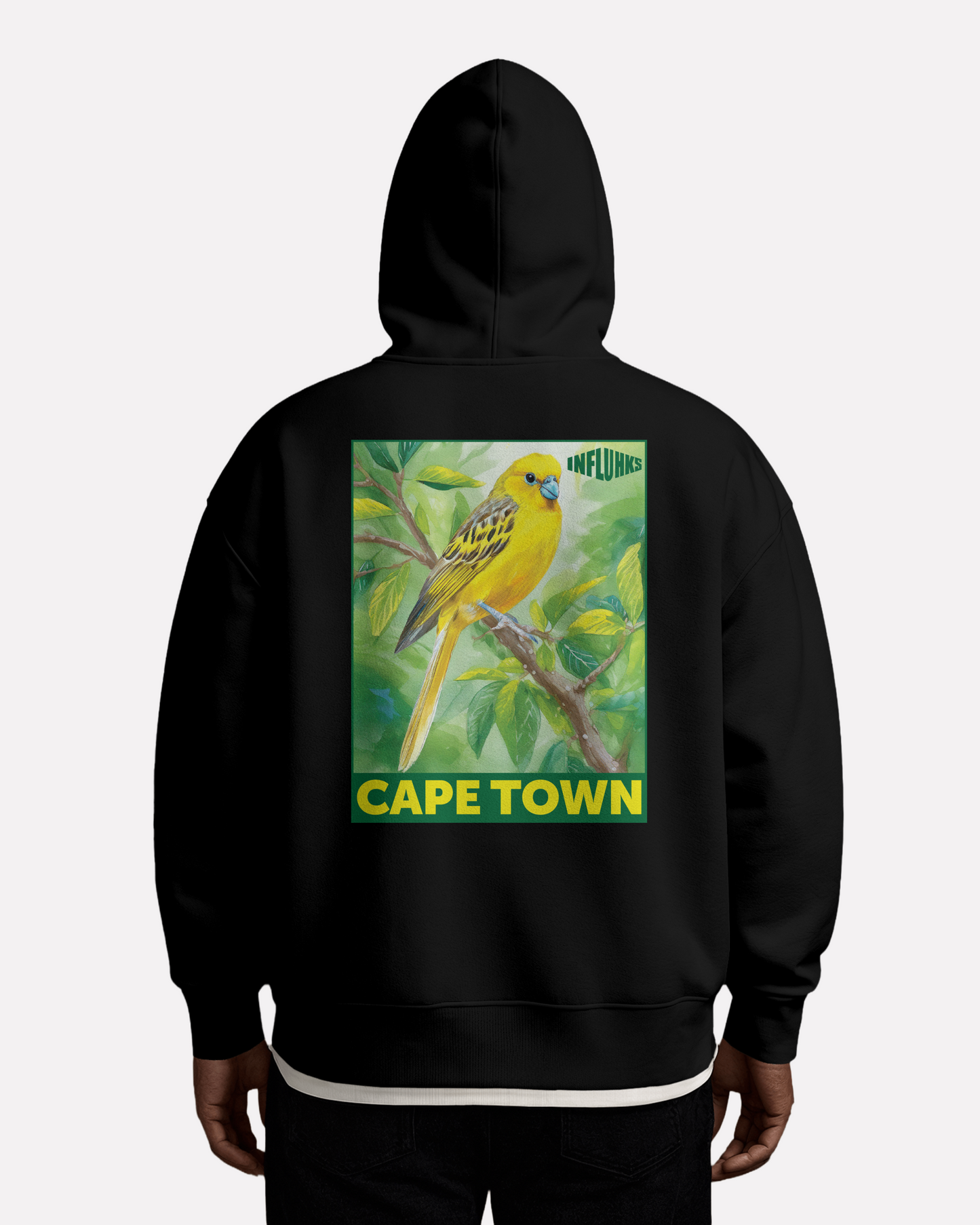 YELLOW PIPIT BIRDS HOODIE
