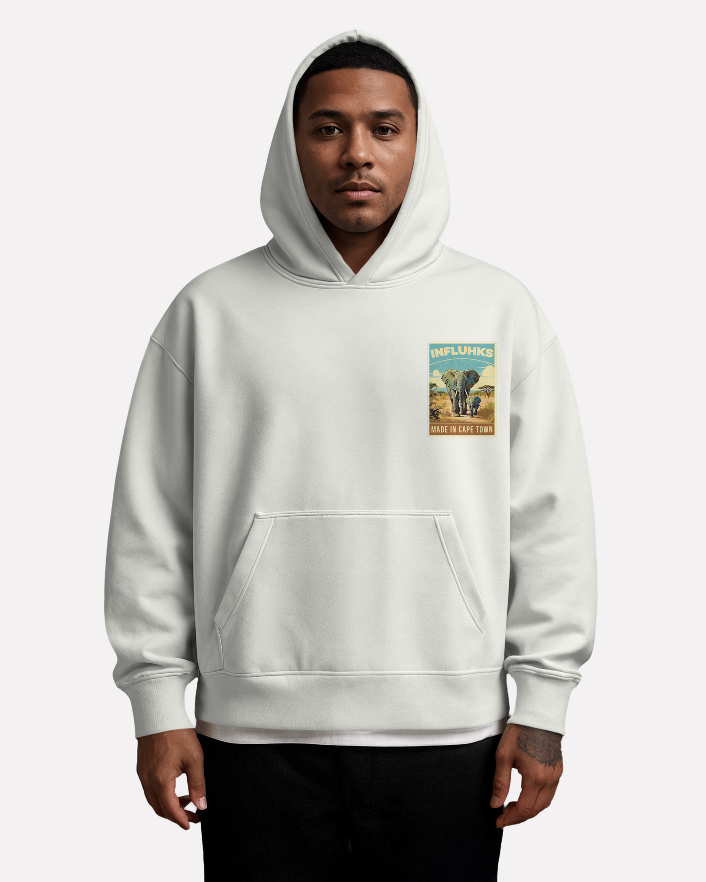 ELEPHANT AND CALF HOODIE