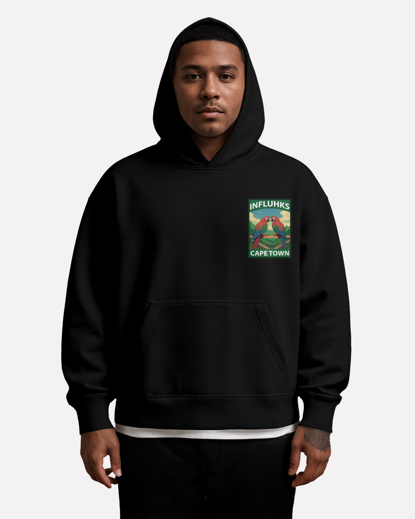GREEN PARROTS HOODIE