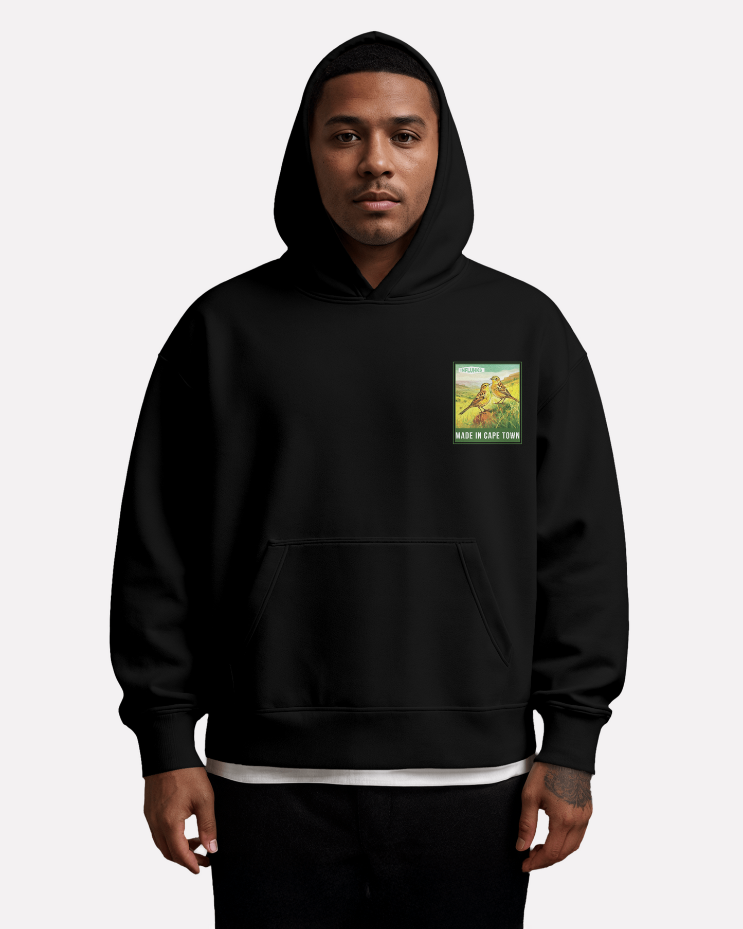 YELLOW PIPIT BIRDS HOODIE