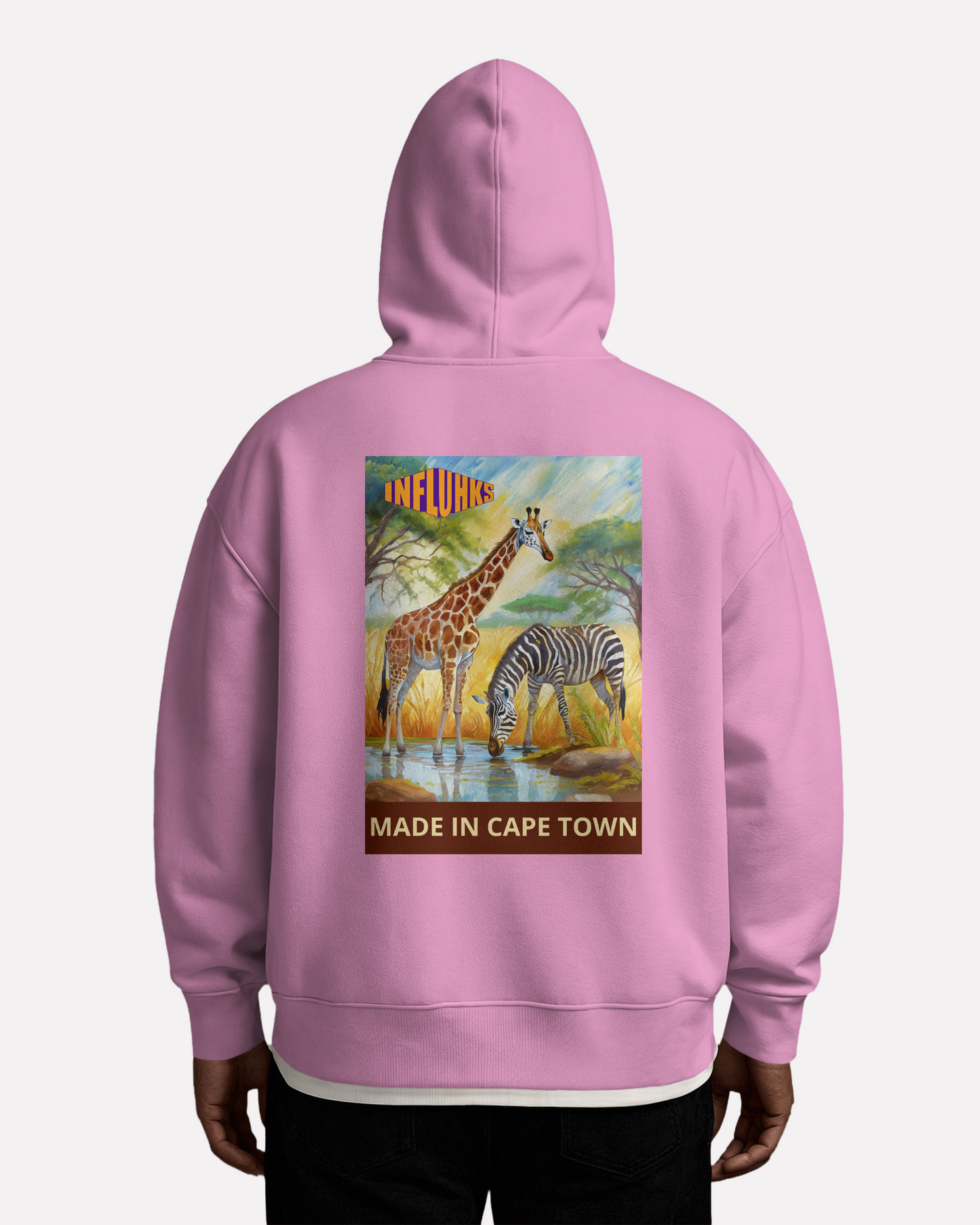 ZEBRA AND GIRAFFE HOODIE