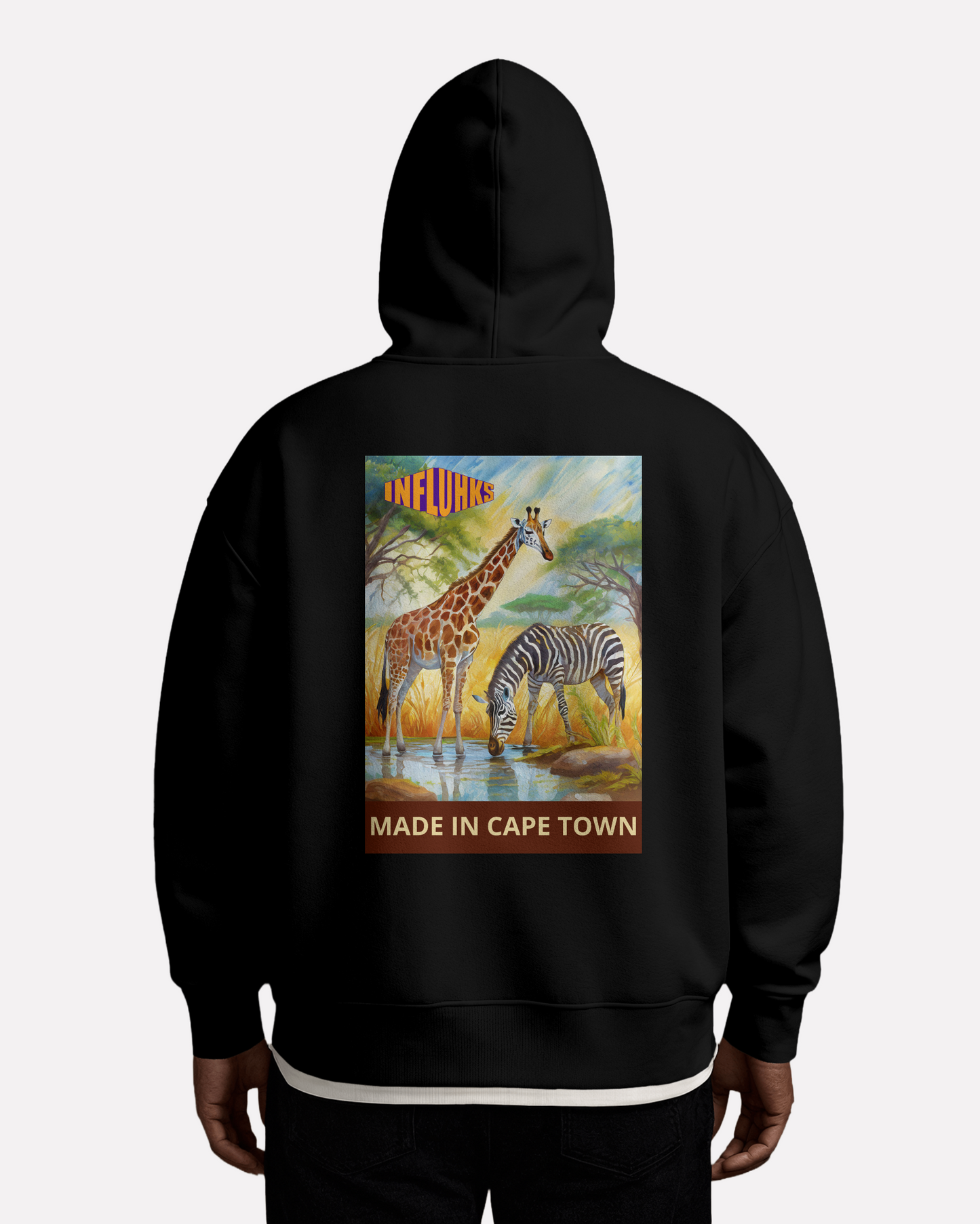 ZEBRA AND GIRAFFE HOODIE