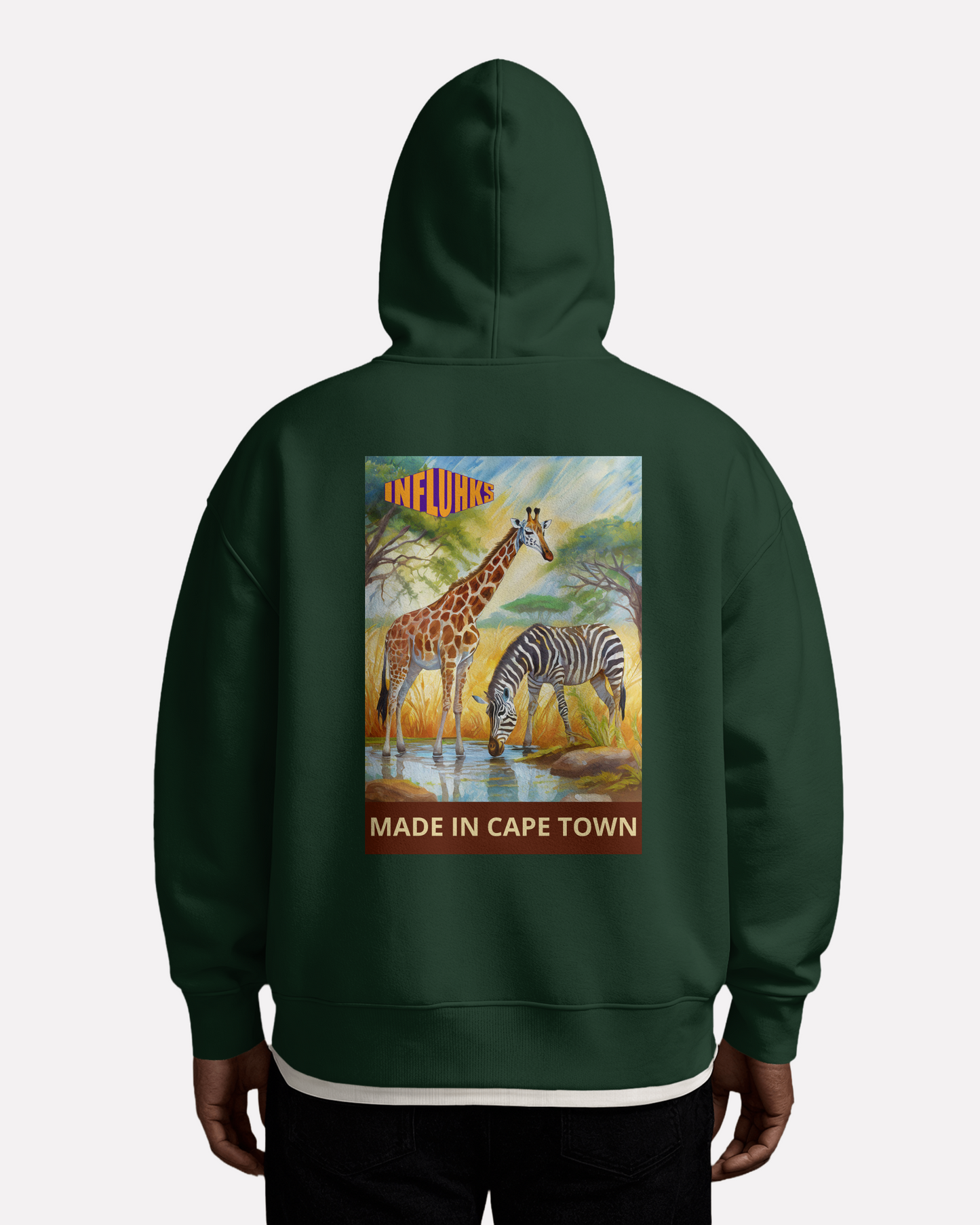 ZEBRA AND GIRAFFE HOODIE