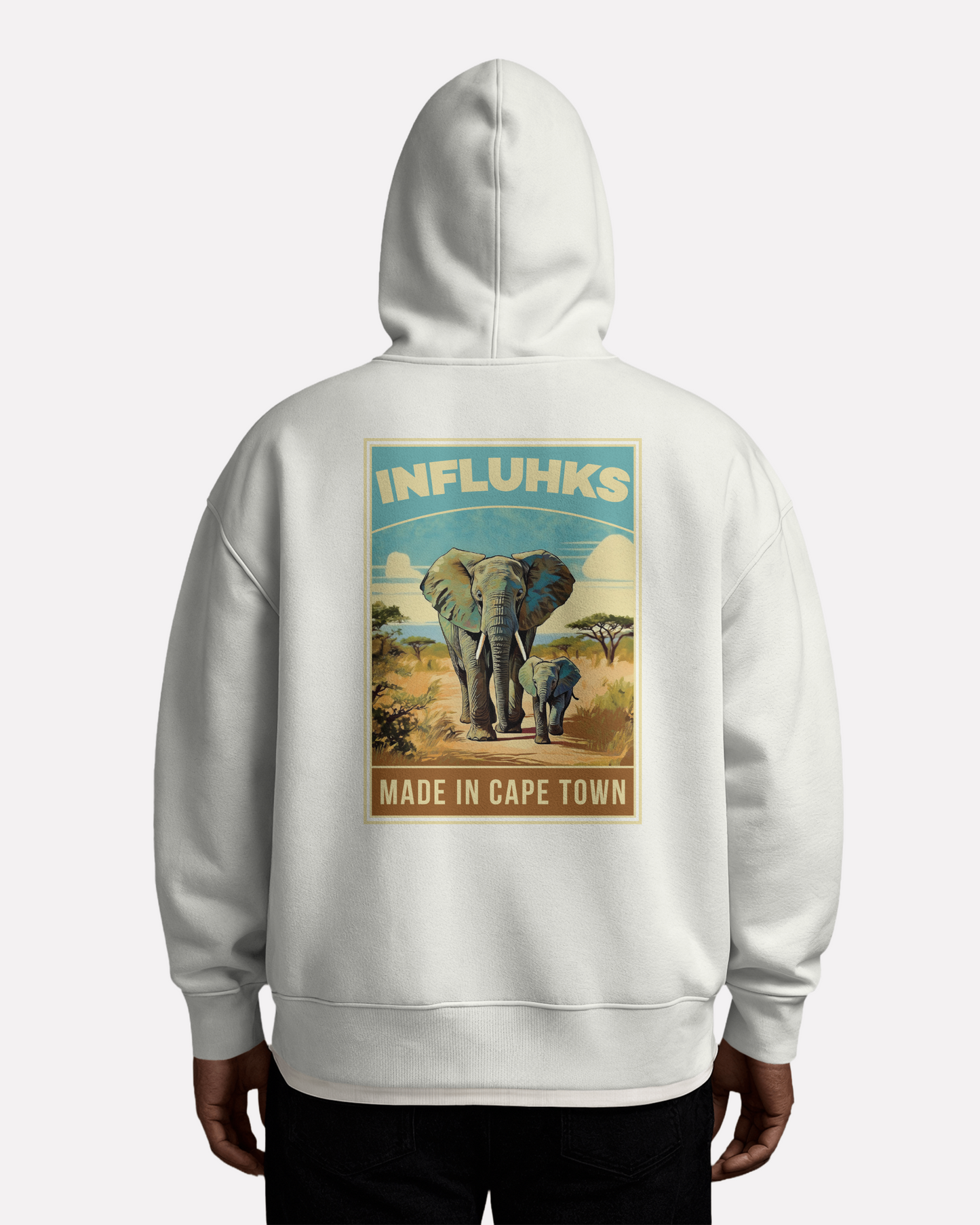 ELEPHANT AND CALF HOODIE