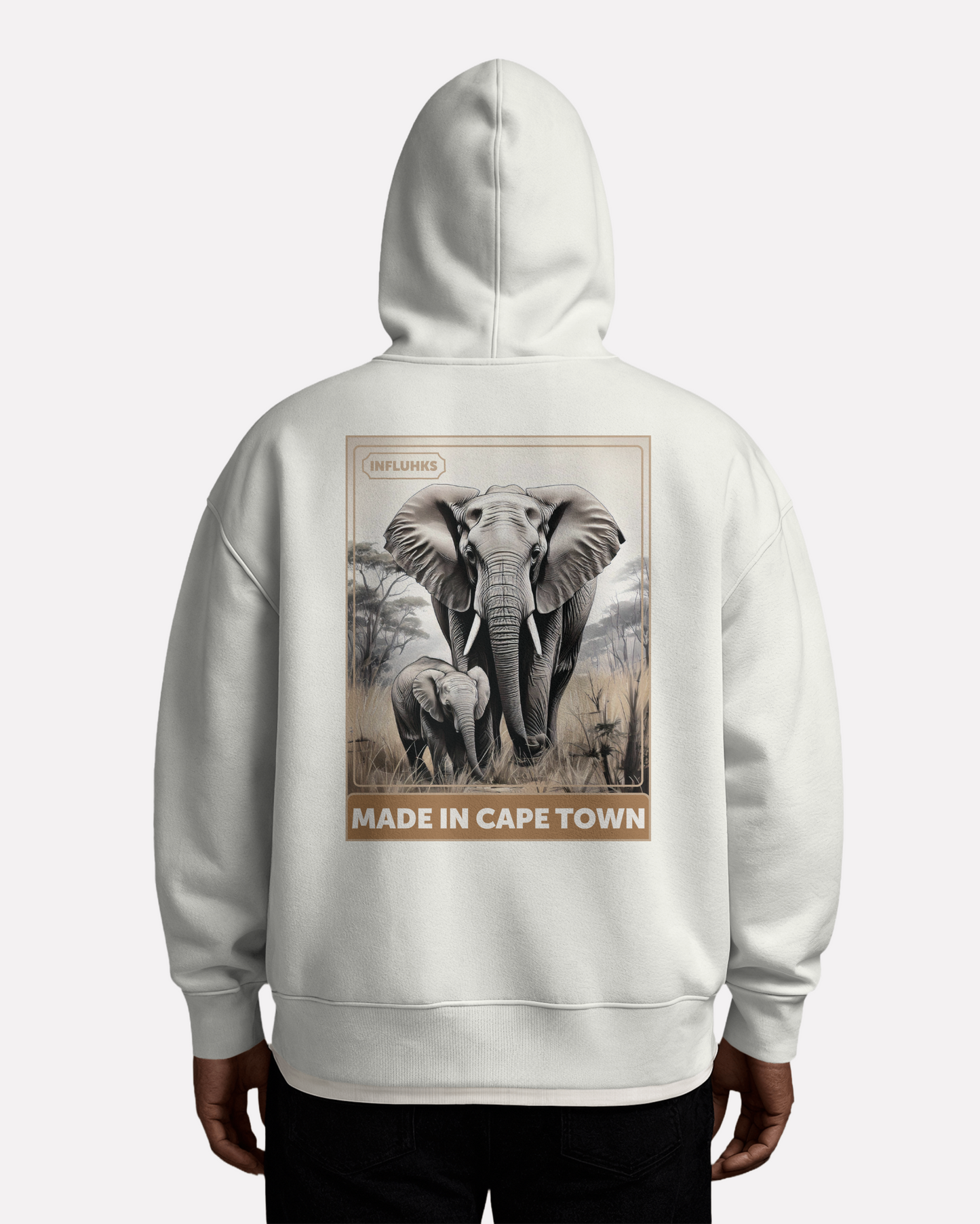 ELEPHANT AND BABY HOODIE
