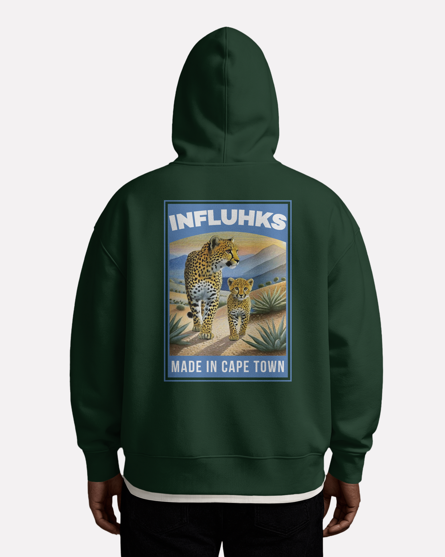 CHEETAH AND CUB HOODIE