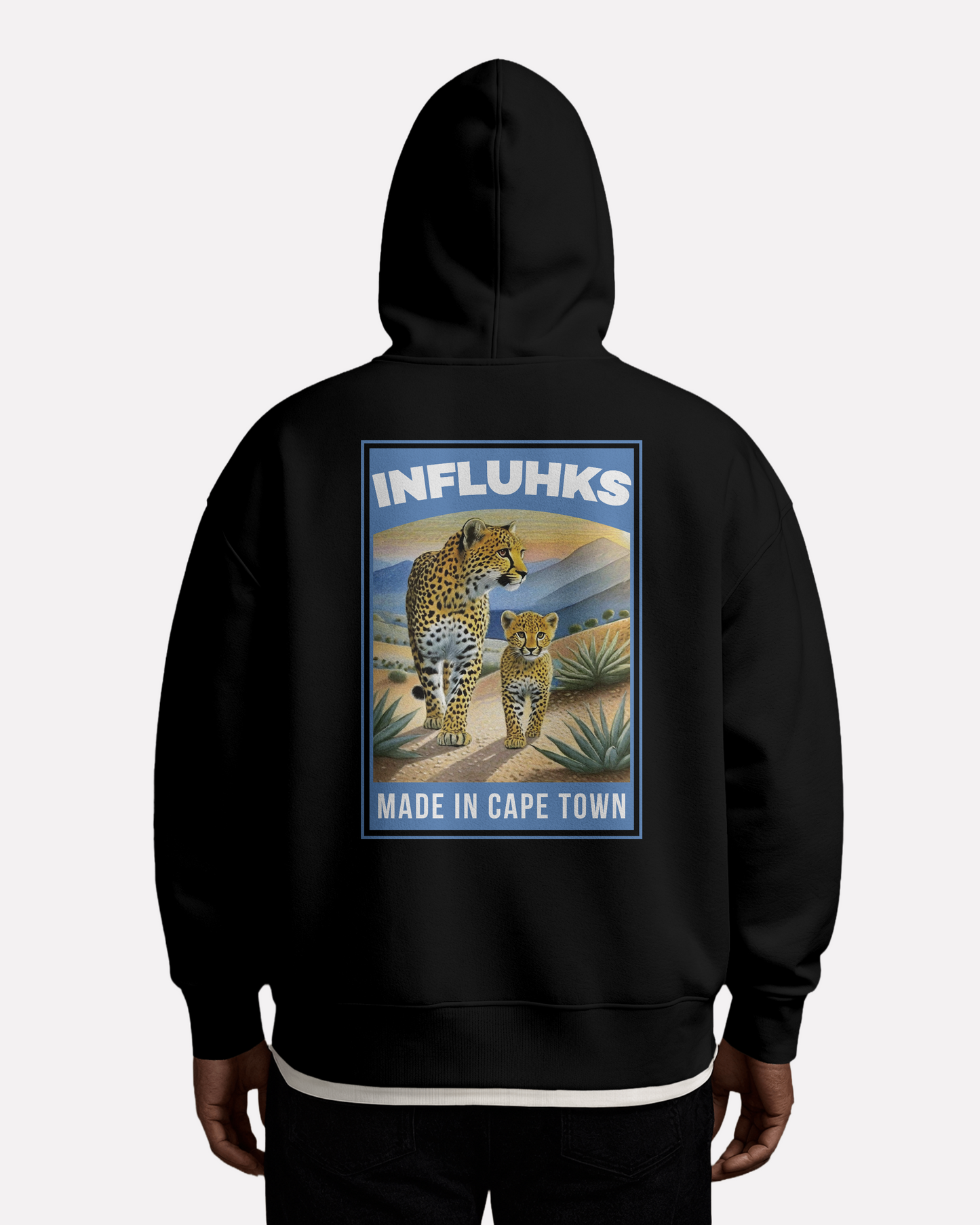 CHEETAH AND CUB HOODIE